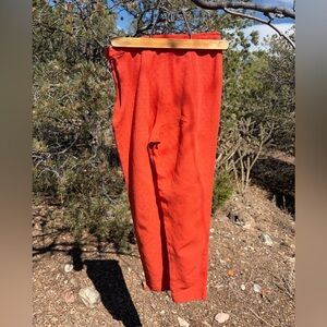 SUI Anna Sui Coral Vintage Capri Pants XS